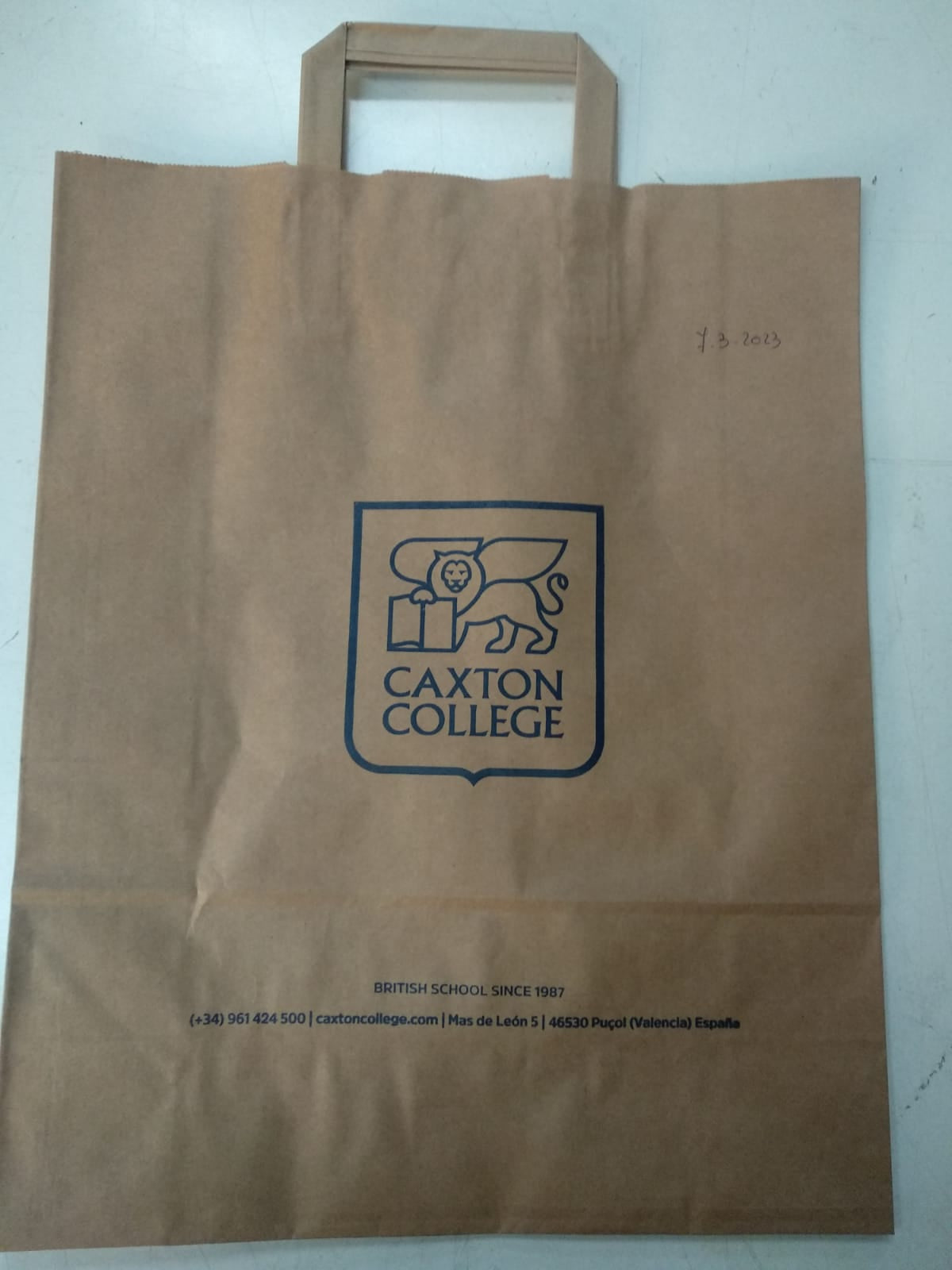 Borsa Kraft Manico Piatto XS (22+10x29cm)