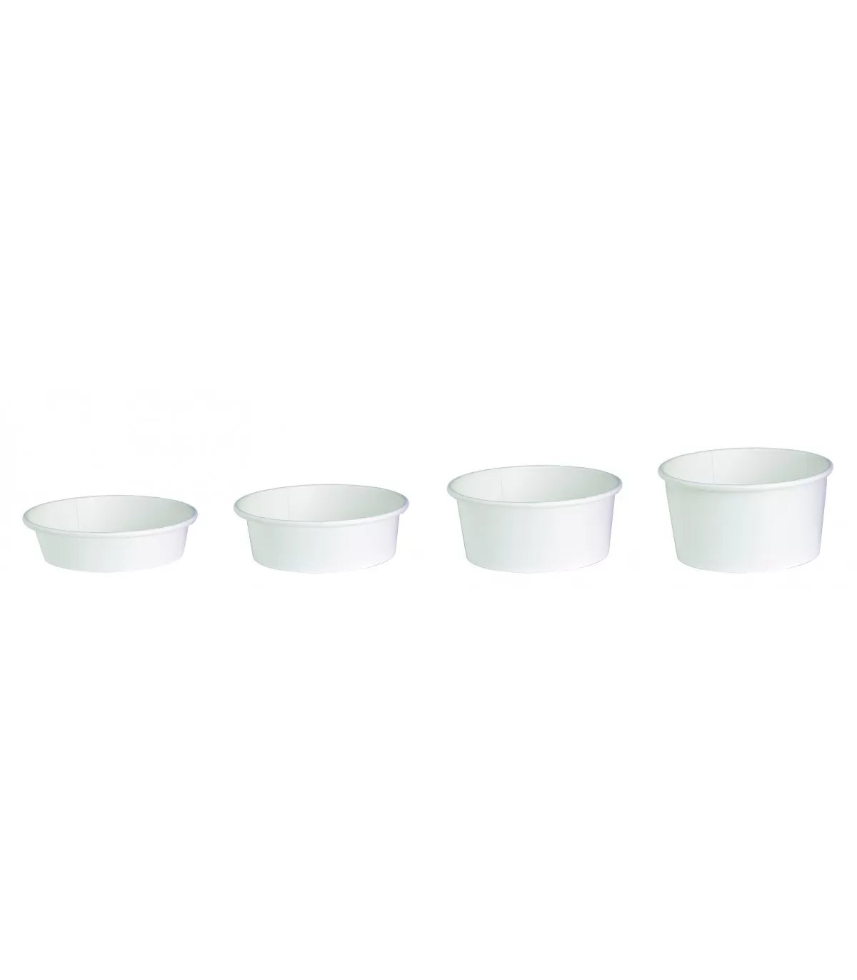 Insalatiera in cartone bianco 750 ml + coperchio antiappannamento in rPET (200 unità/scatola)