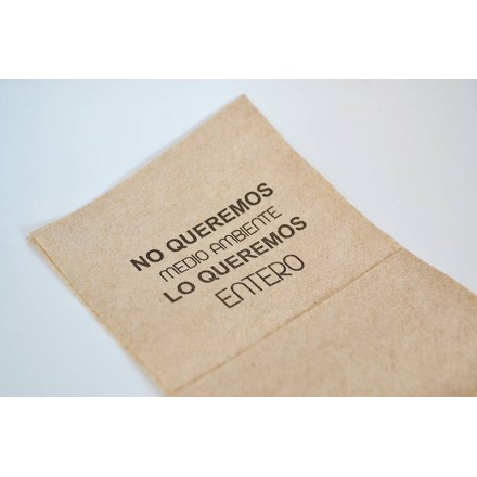 Mini Servilletas Ecológicas con Ecofrases Motivadoras 17x17cm