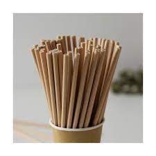 Pajitas Papel Kraft 8mm x 23cm (Gruesa)