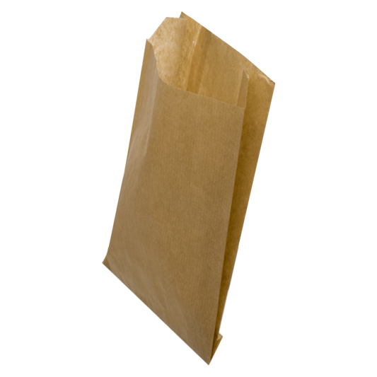 Bolsa Antigrasa Kraft para Patatas/Empanadas/Fritos 9+5x13cm