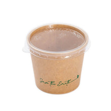 Load image into Gallery viewer, Kraft Cardboard Tubs/Gravy Boats + Lid 60ml 
