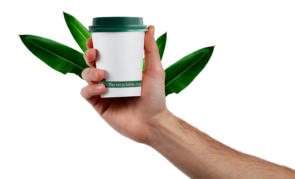 Vasos Blancos Reciclados 600ml (20oz), (1000 unid/caja)