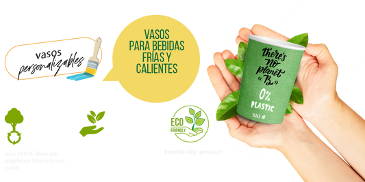 Vasos Plastic Free 240ml (8oz) (1000 unid/caja)