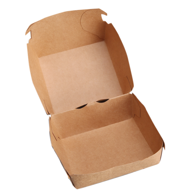 Scatola per hamburger gigante Kraft 17x17x8 cm