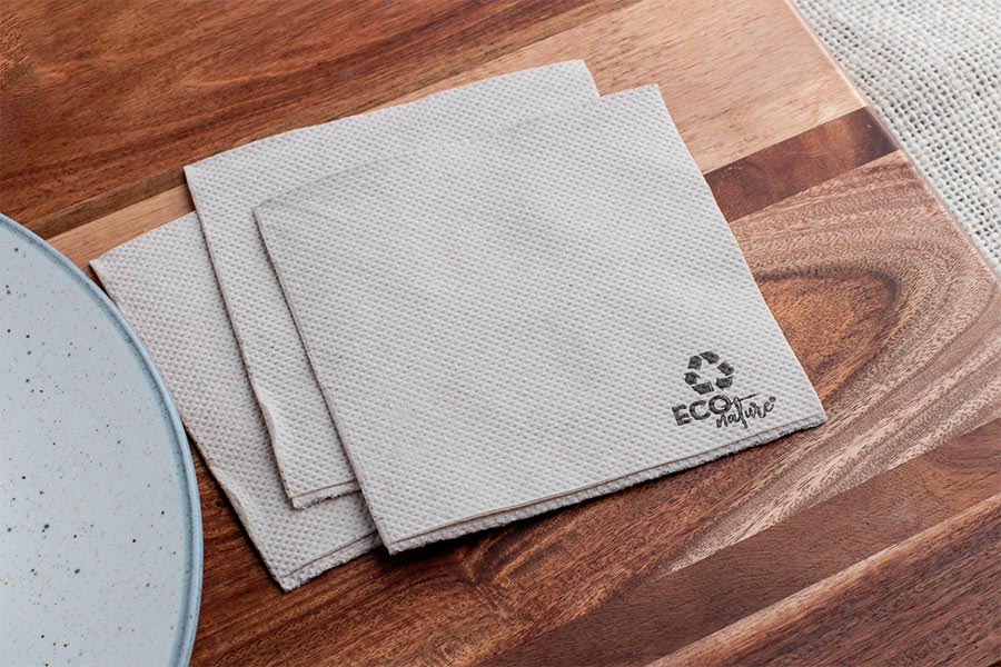 Tovaglioli ecologici 20x20 cm Micropunto, 2 strati