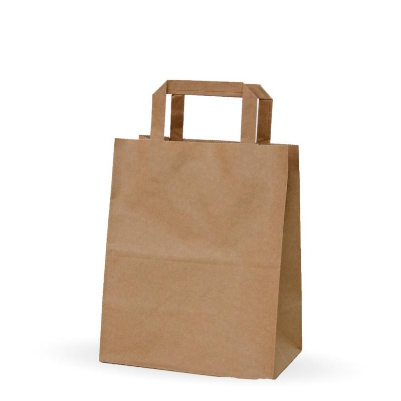 Borsa Kraft Manico Piatto XS (22+10x29cm)