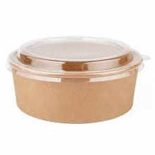 Carica l&#39;immagine nel visualizzatore di Gallery, Insalatiera in cartone 500 ml + coperchio antiappannamento in rPET (200 unità/scatola)
