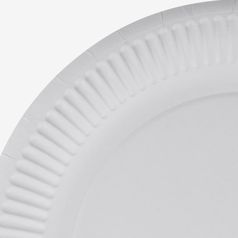 Piatto laminato bianco 22 cm 