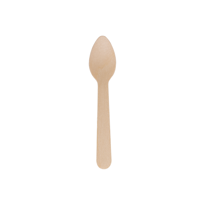 Cucharita Postre Madera 11 cm