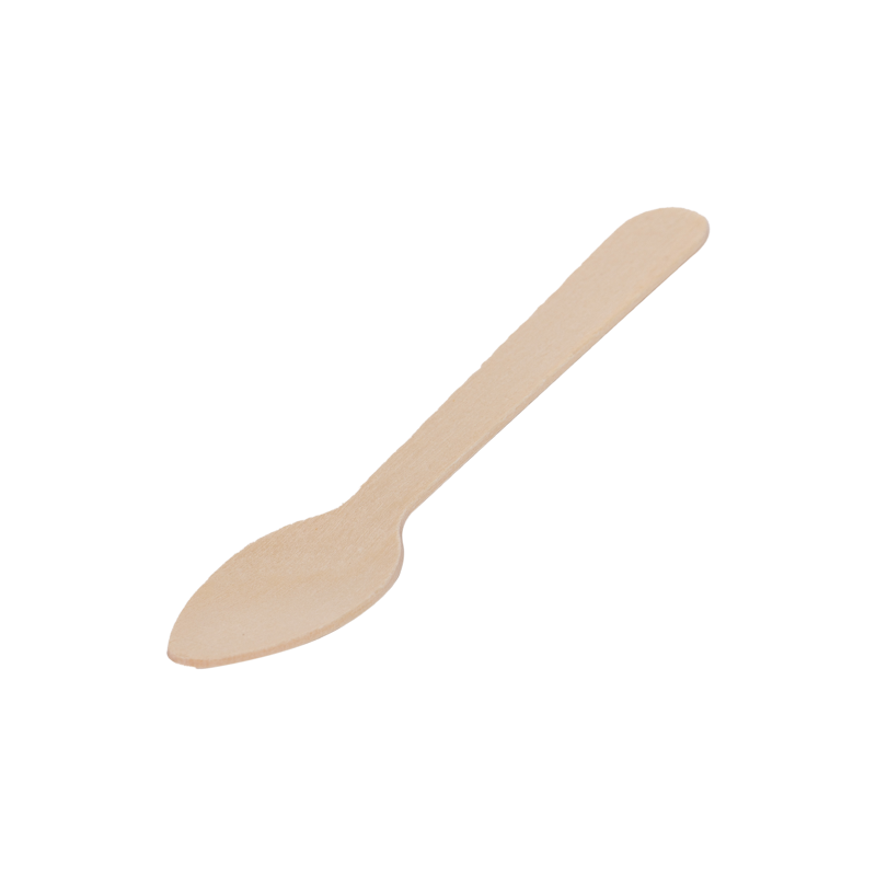 Cucharita Postre Madera 11 cm