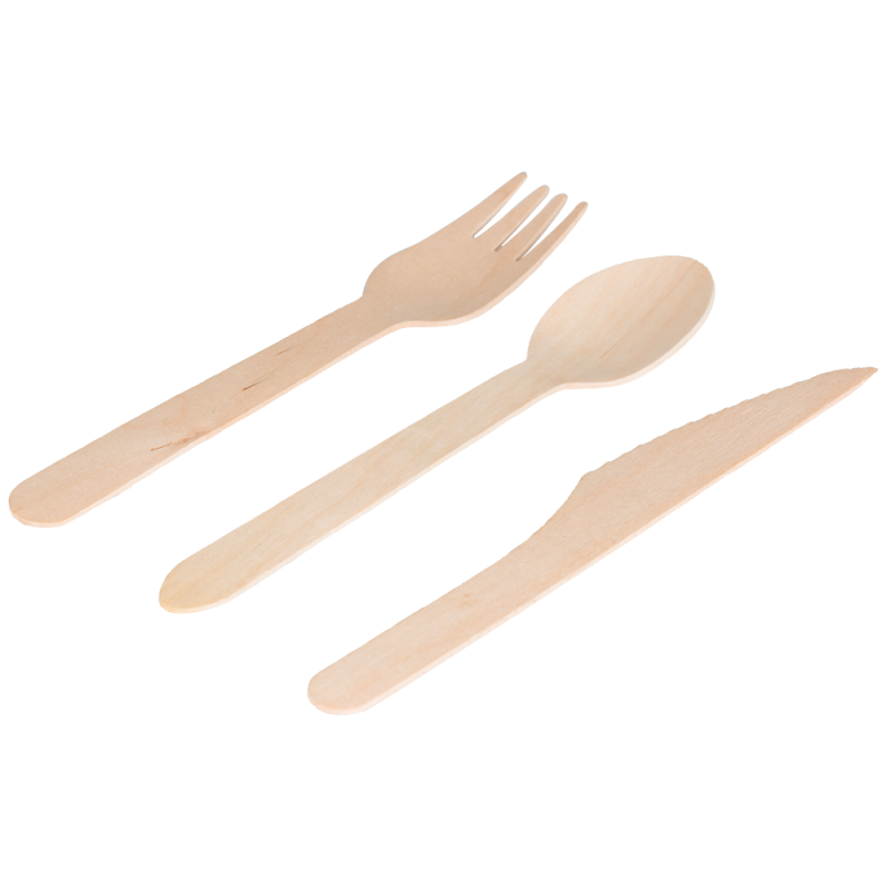 Pack 4x1  Tenedor, Cuchillo, Cuchara y Servilleta