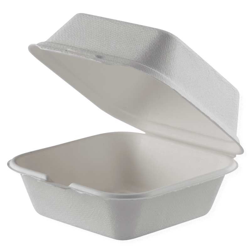 Envase Caña de Azúcar Hamburguesa 15x15x7,7cm - 500ml