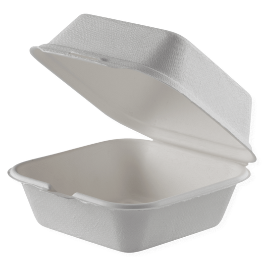 Envase Caña de Azúcar Hamburguesa 15x15x7,7cm - 500ml